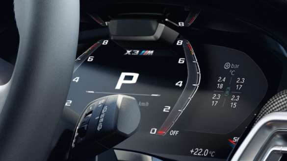 BMW X3 M Automobile F97 LCI Facelift 2021 M spezifische Instrumentenkombination